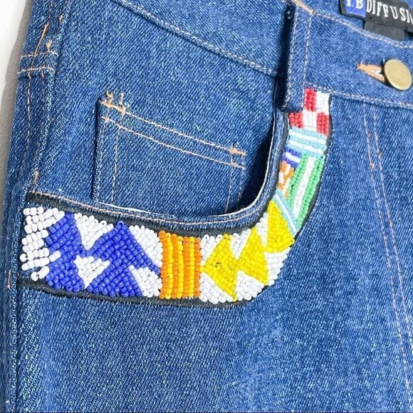 VTG I.B. Diffusion mom Jeans tapered leg med wash - Picture 5 of 13